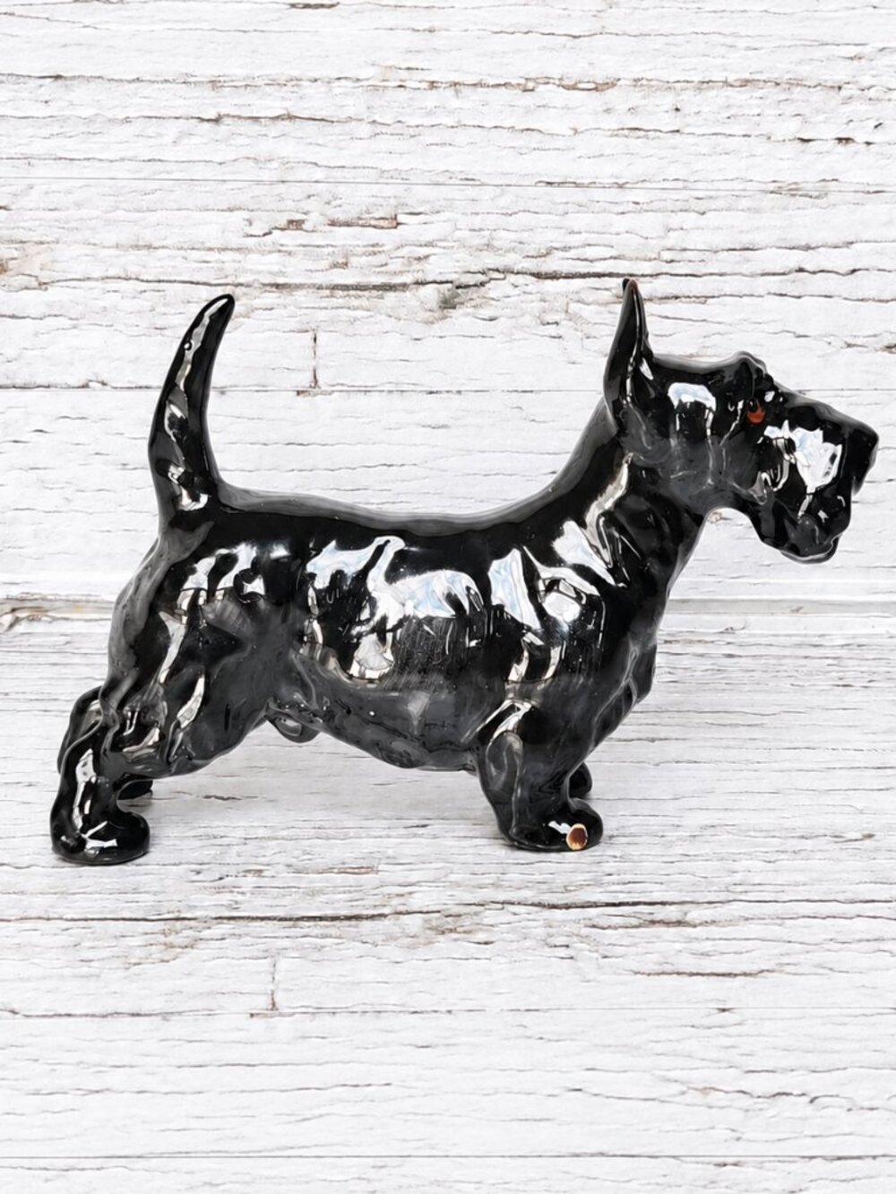 Vintage Royal Doulton Scottie Figurine, Scottish Terrier English Porcelain